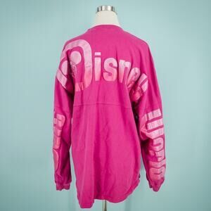 Disney Parks Authentic Spirit Tee Size XL Pink Walt Disney World Glitter Top